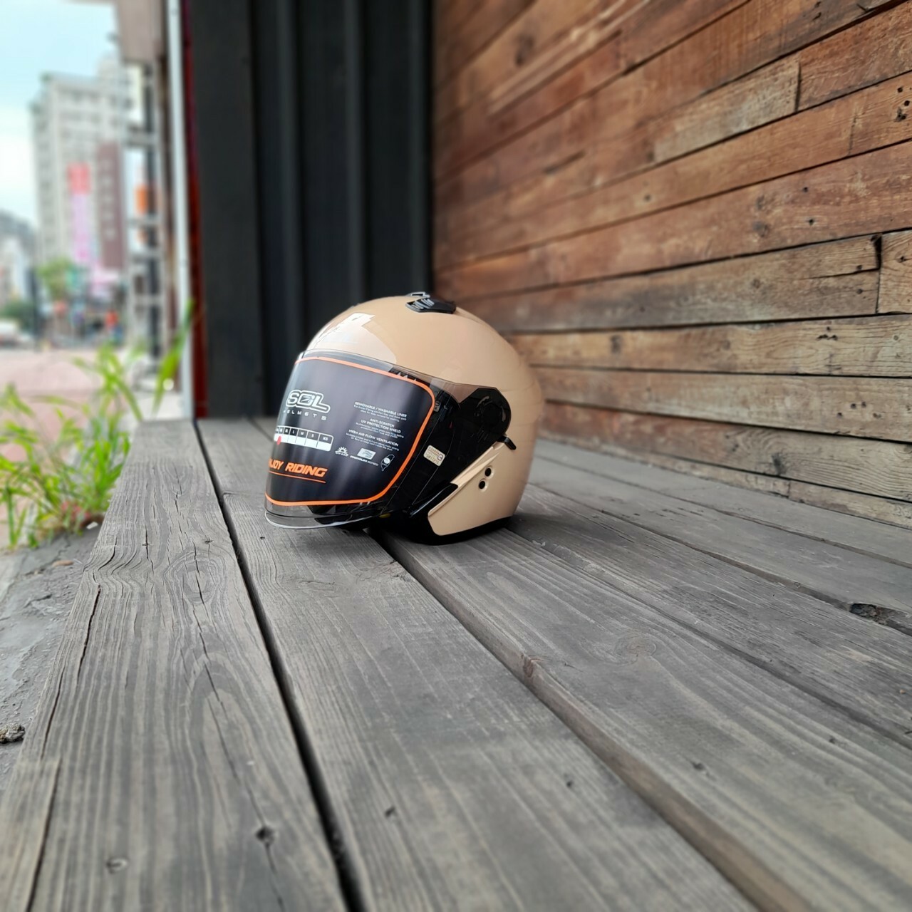 SOL SO-XP 卡其 3/4罩 SOXP