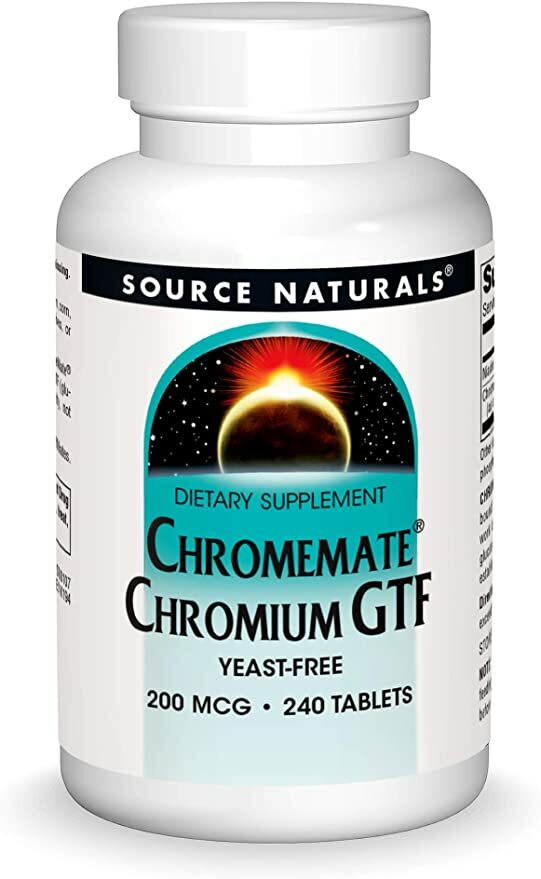 [預購] Source Naturals Chromemate® 菸鹼酸鉻 200mcg 240粒 Chromium GTF