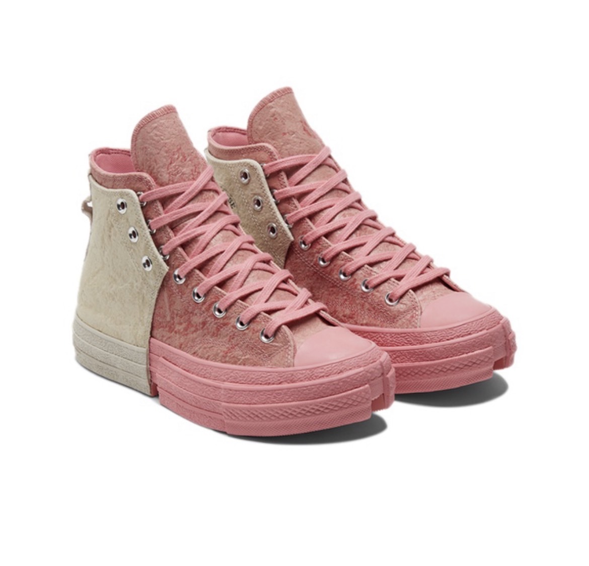 Feng Chen Wang x Converse  Chuck Taylor All Star 2 in 1 灰粉 聯名 解構鞋 男女同款