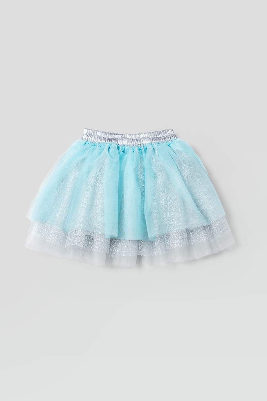 Elizabeth by Crystal Lee｜Elastic Skirt 閃亮網紗澎裙－淺藍