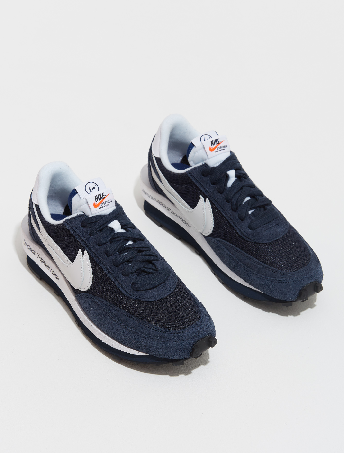 Nike LDWaffle x Sacai x Fragment Blackened Blue 藤原浩解構聯名