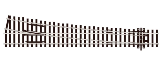 Peco SL-88 HO規 Right Hand 12度 1524mm 右岔軌