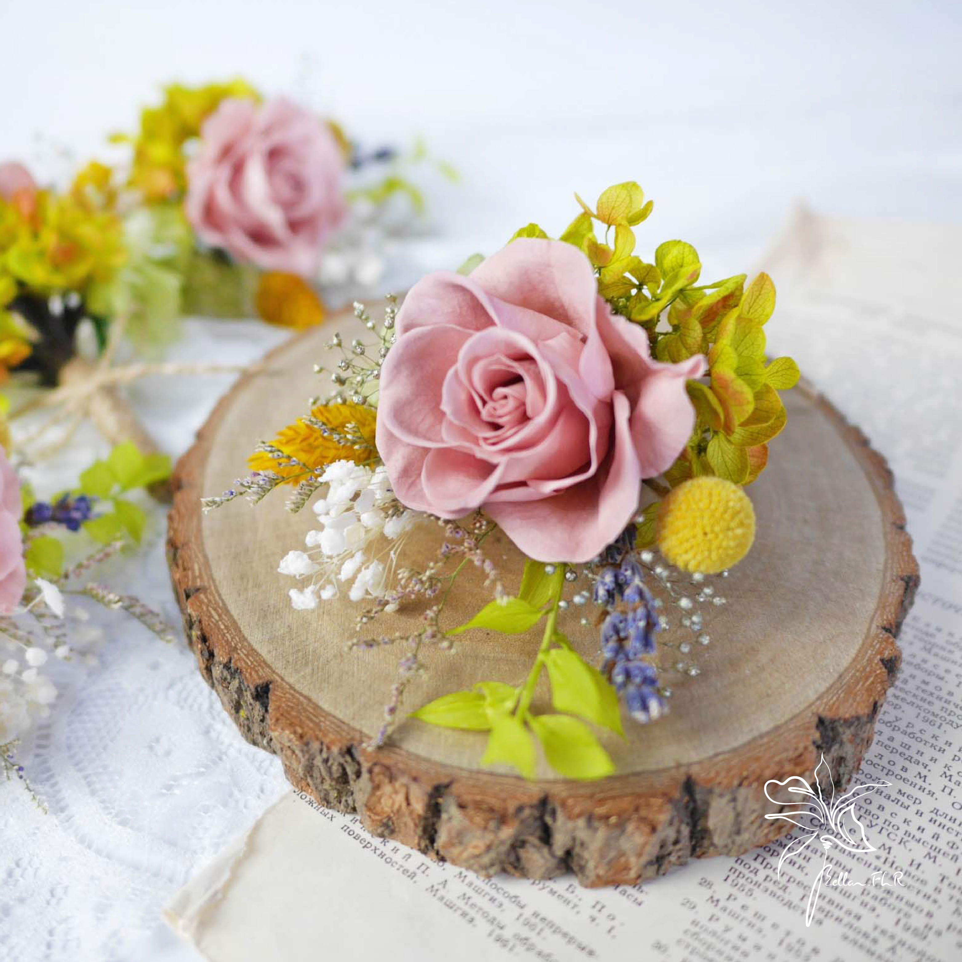 主婚人胸花 4件組