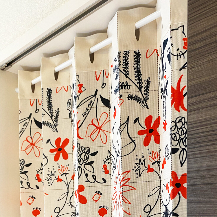 22143-KT Sanrio Hello Kitty 多用途風琴簾 亞洲之花 #CM22A-93577