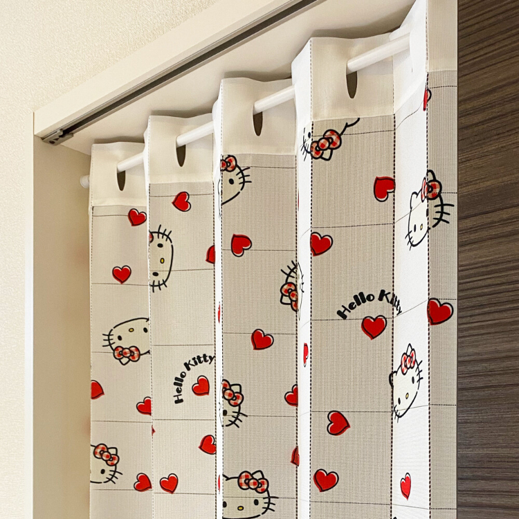 22143-KT Sanrio Hello Kitty 多用途風琴簾 心心 #CM22A-93582