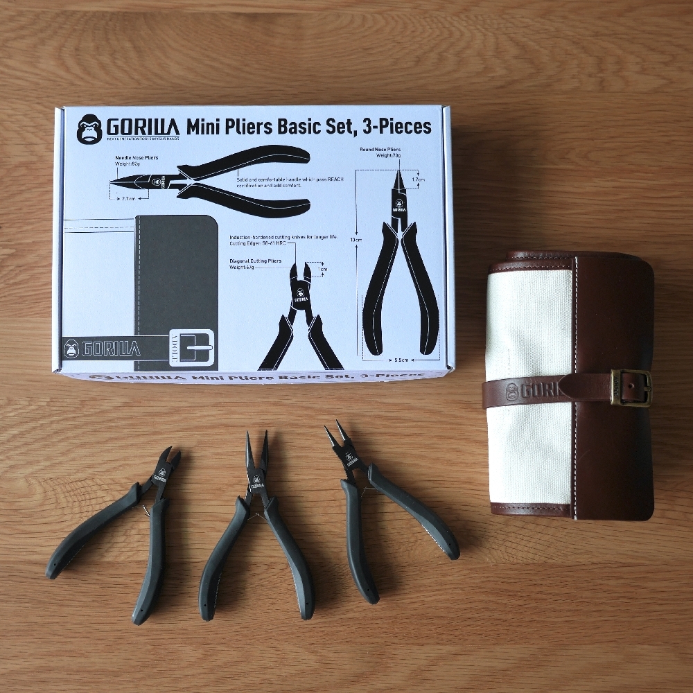【Gorilla】經典工藝鉗三入組(工藝斜口鉗、尖嘴鉗、圓嘴鉗)