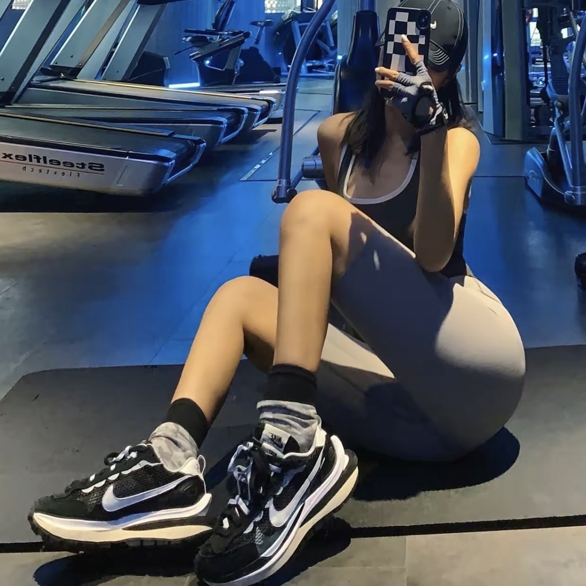 Sacai x Nike VaporWaffle "Black and White" 聯名 雙勾 麂皮 網眼 拼接 解構 黑白 CV1363-001