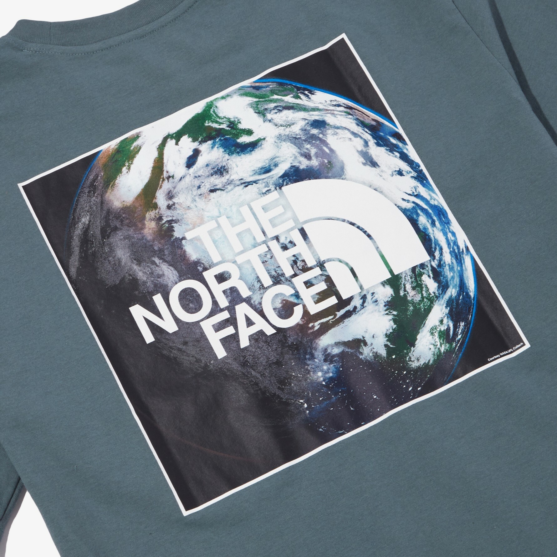 THE NORTH FACE EARTH DAY TEE 地球日短袖短T 灰綠NT7UN12C