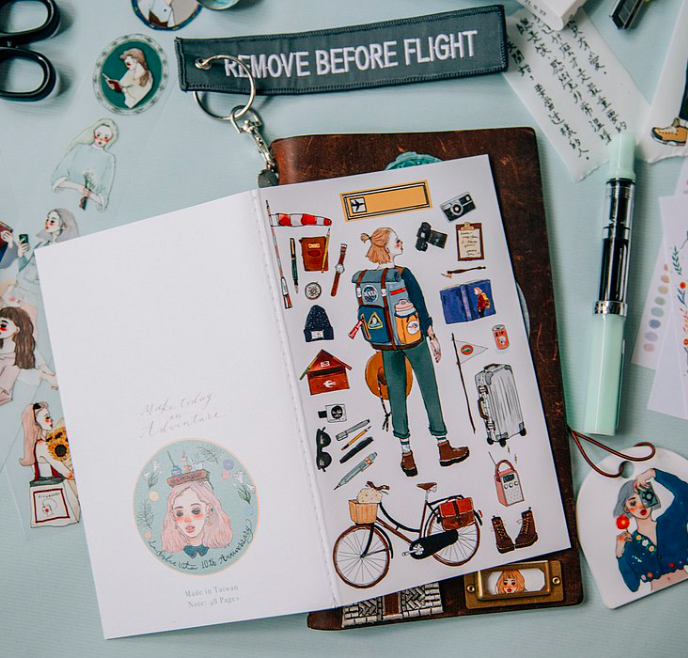 遙遠的旅程 線裝空白筆記本｜甜蜜生活十週年紀念