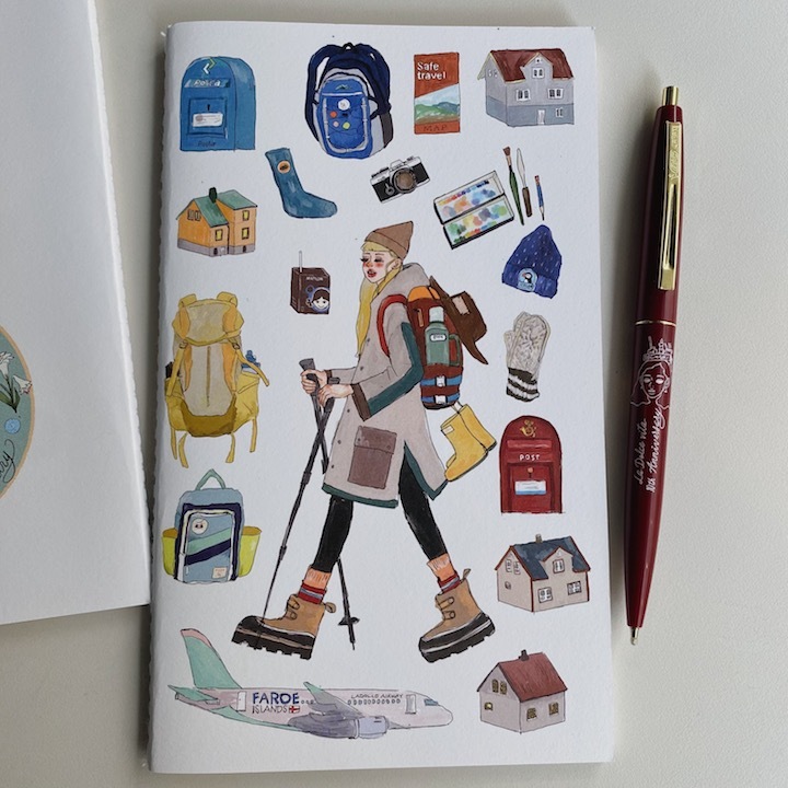 星期二去健行 線裝空白筆記本｜甜蜜生活十週年紀念