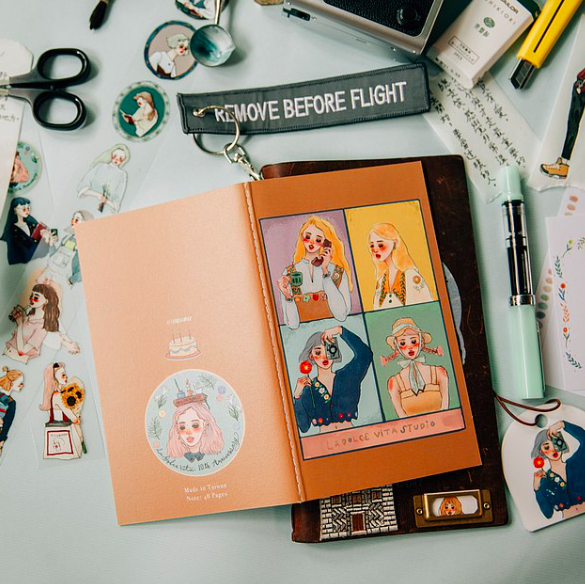 百花之歌 線裝空白筆記本｜甜蜜生活十週年紀念