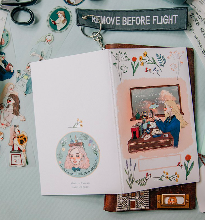 風和日麗 線裝空白筆記本｜甜蜜生活十週年紀念