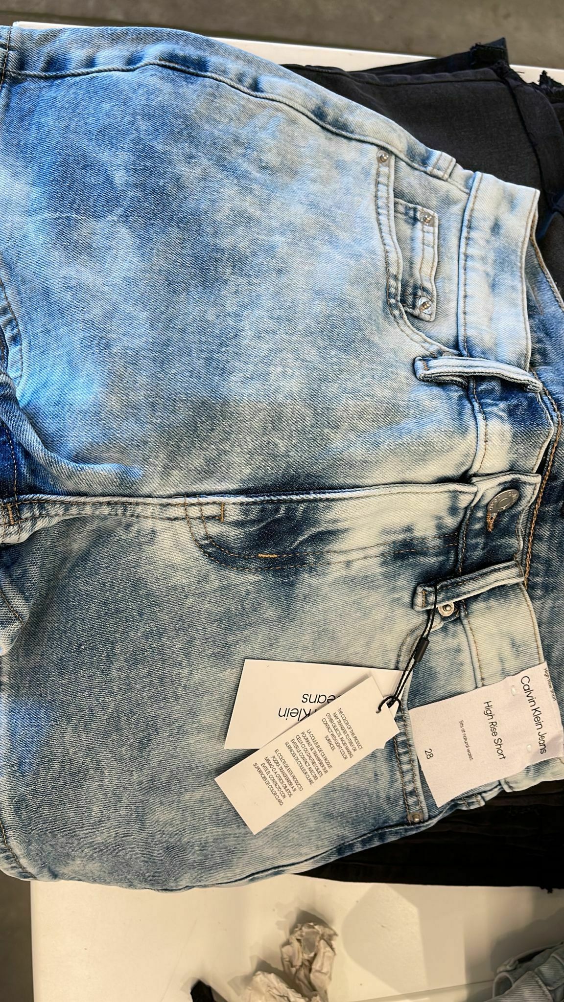 [S] CALVIN KLEIN JEANS HIGH RISE SHORT DENIM , CJCS8304-Y2J (SCK45)