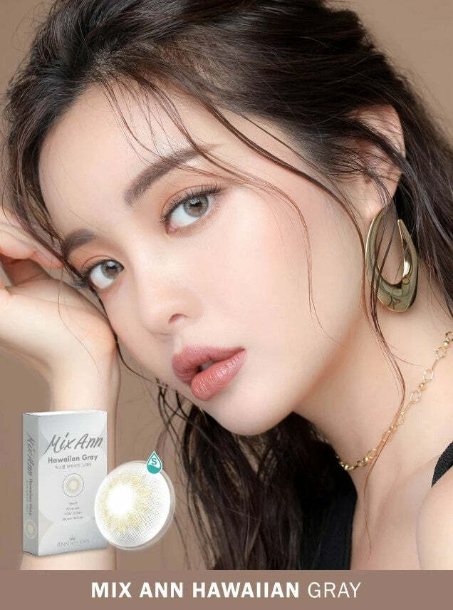Ann365 Mixx Ann Hawaiian Gray 1 Month Contact Lenses