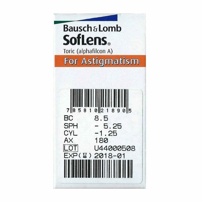 SofLens Toric (for Astigmatism) Biweekly 6 Pack