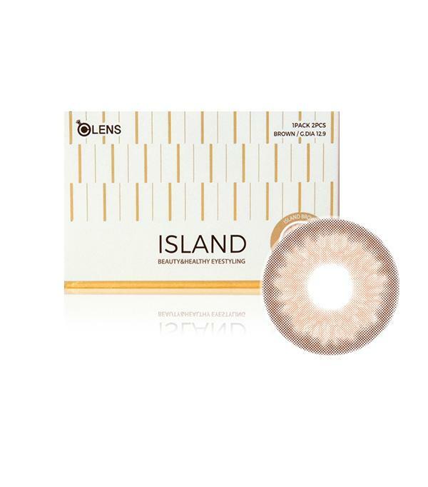 OLens Island Brown Monthly Contact Lenses