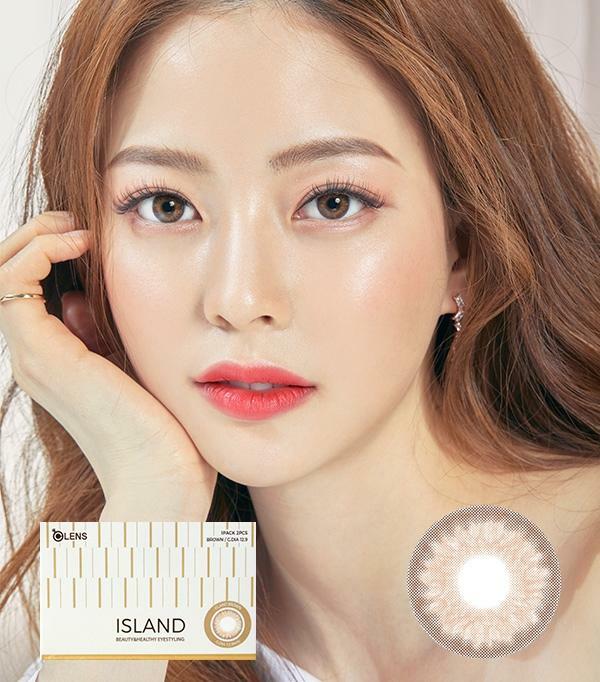 OLens Island Brown Monthly Contact Lenses