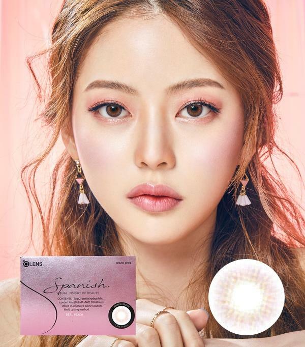 OLens Spanish Real Peach Monthly Contact Lenses