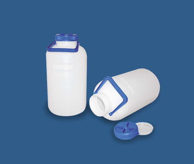 LAMAPLAST Storage Bottle, Wide-Mouth, PE