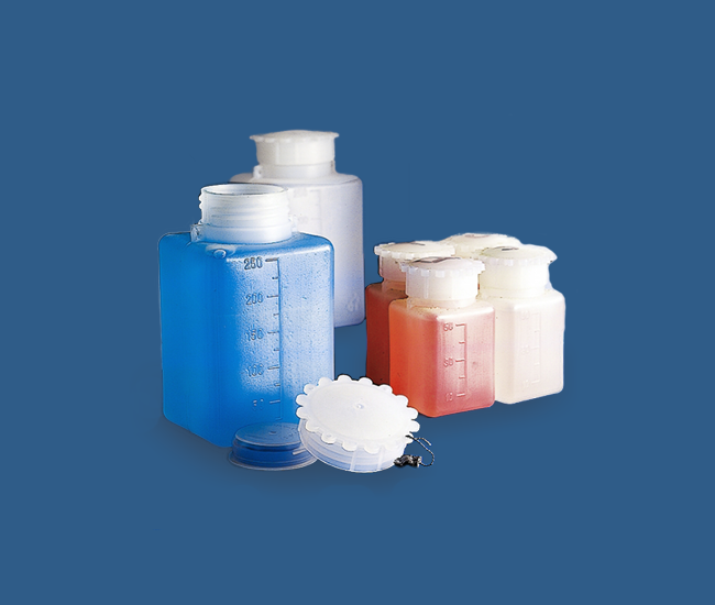 Kartell Square Bottle, Wide-Mouth, PE, Graduated