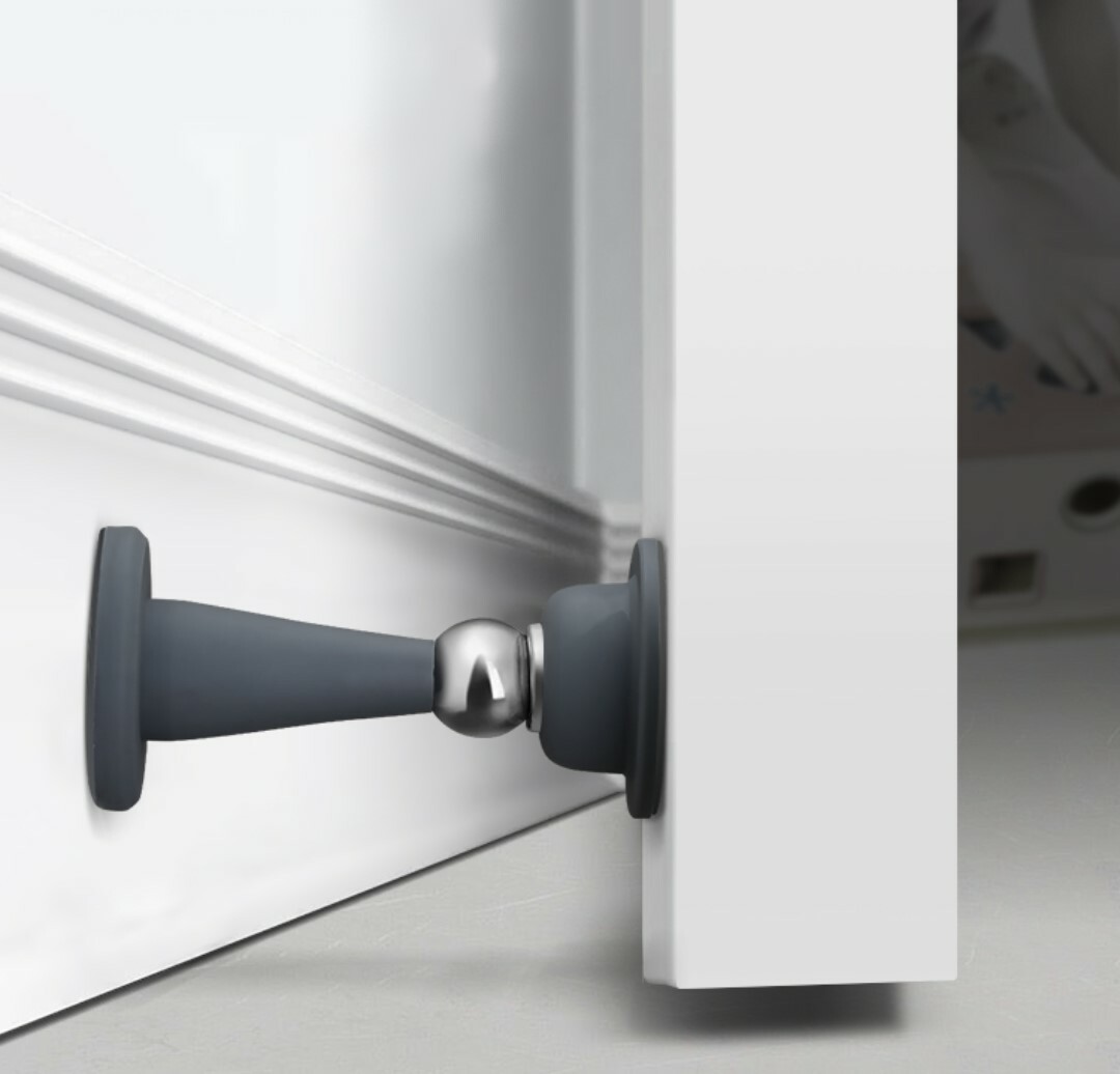 磁吸式免打孔矽膠防撞門檔