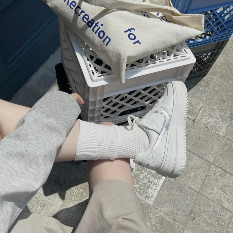 Nike Air Force 1 PLT.AF.ORM 白銀勾勾 (DJ9946101)