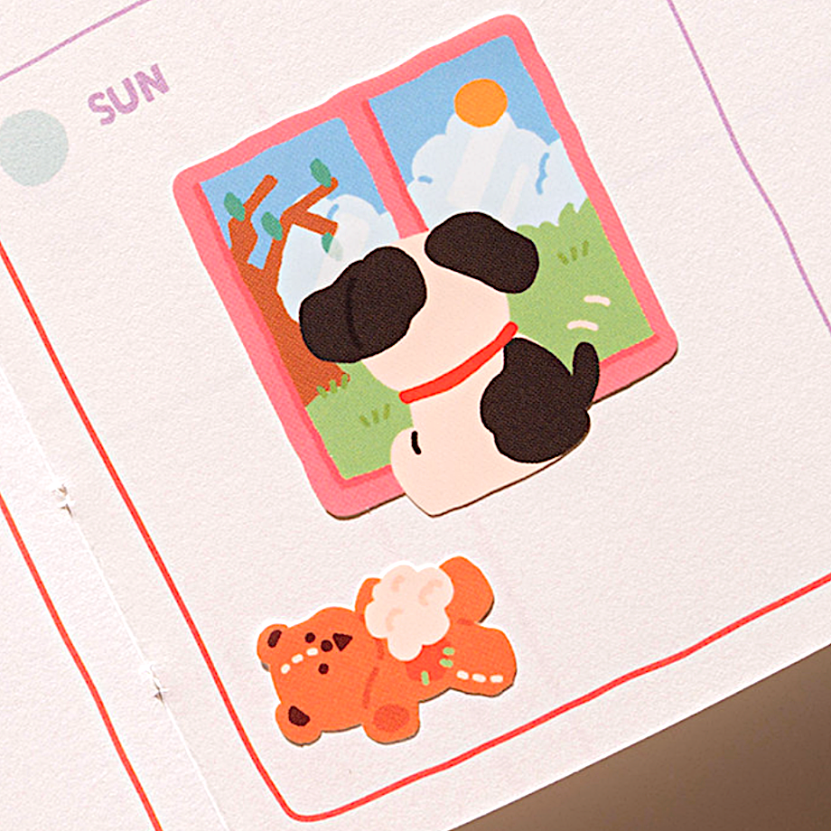 Khakiz Sticker－O-dang's day (Korean Stationery Brand)