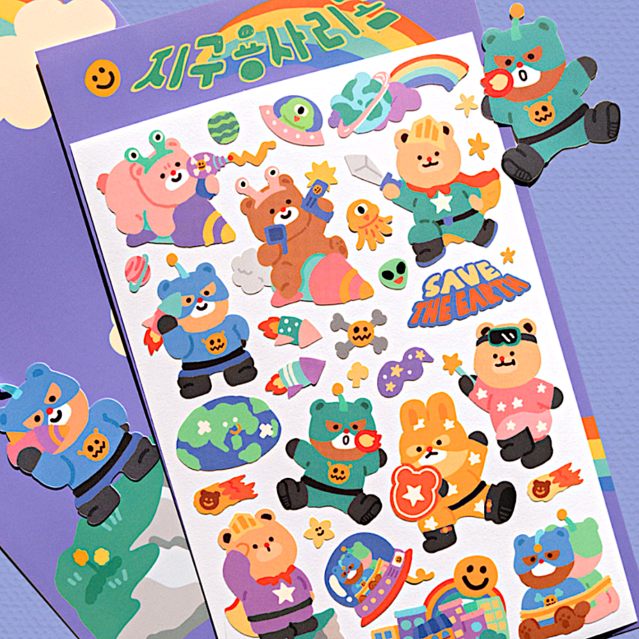Khakiz Sticker－Hero Ligom (Korean Stationery Brand)