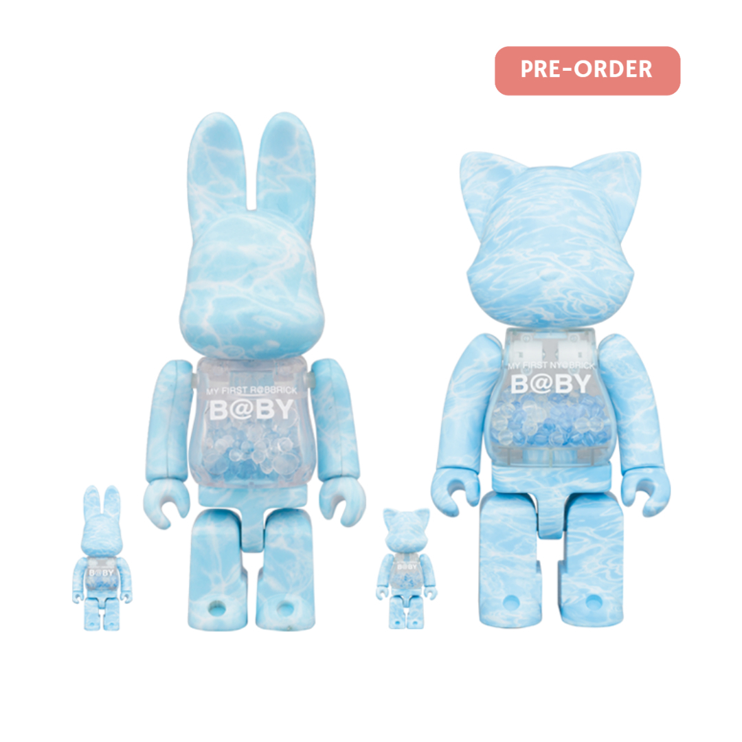 MY FIRST NYABRICK/ RABBRICK BABY WATER CREST Ver.100％ & 400％ 水波紋兔貓