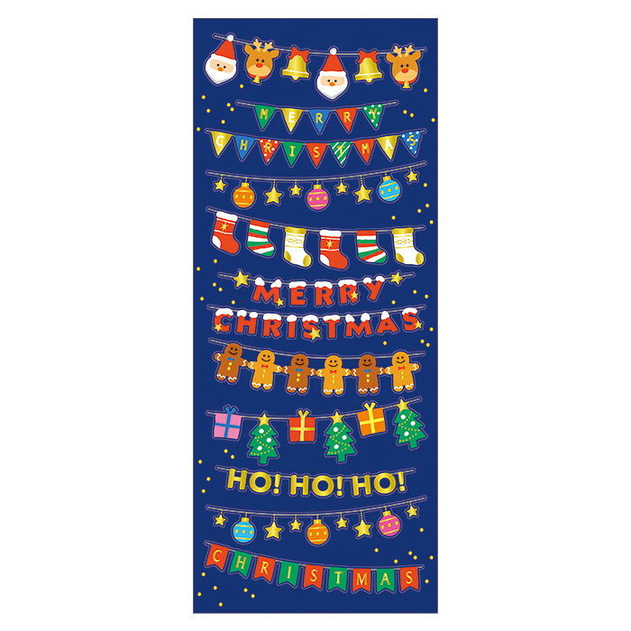 Mind Wave Sticker－Christmas Garland (Japanese Stationery Brand)