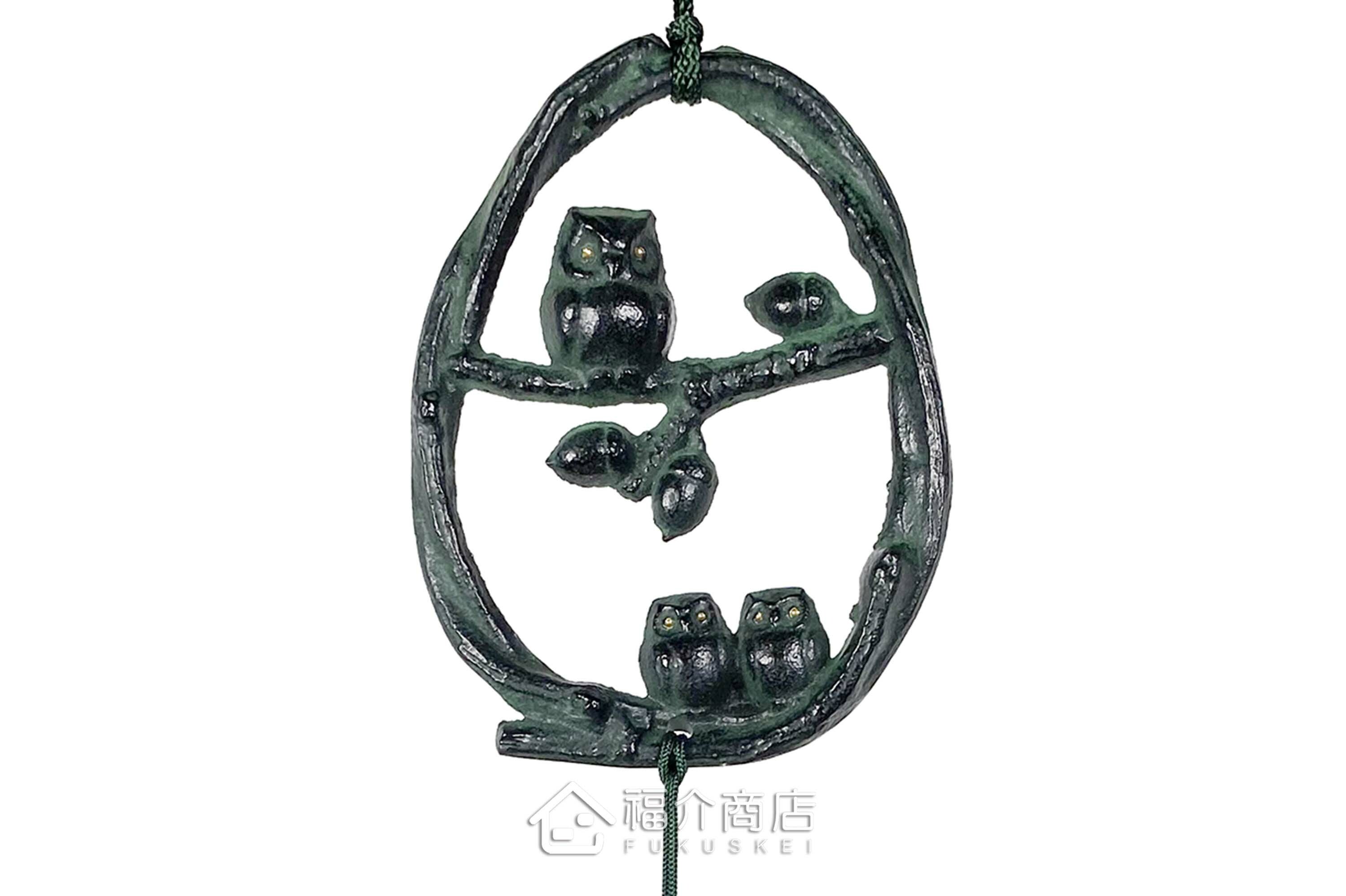 金屬做的貓頭鷹鑄鐵風鈴