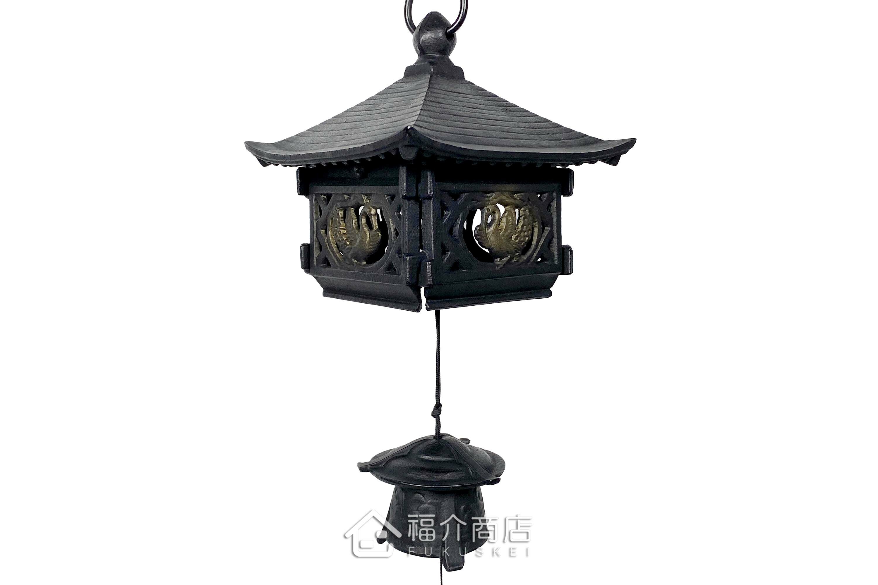 金屬做的日式房屋鑄鐵風鈴