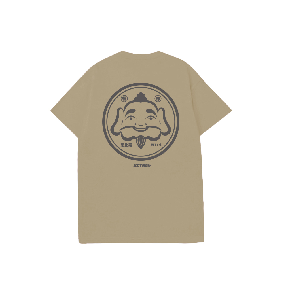 XCTRL 福神惠比壽短T-卡其