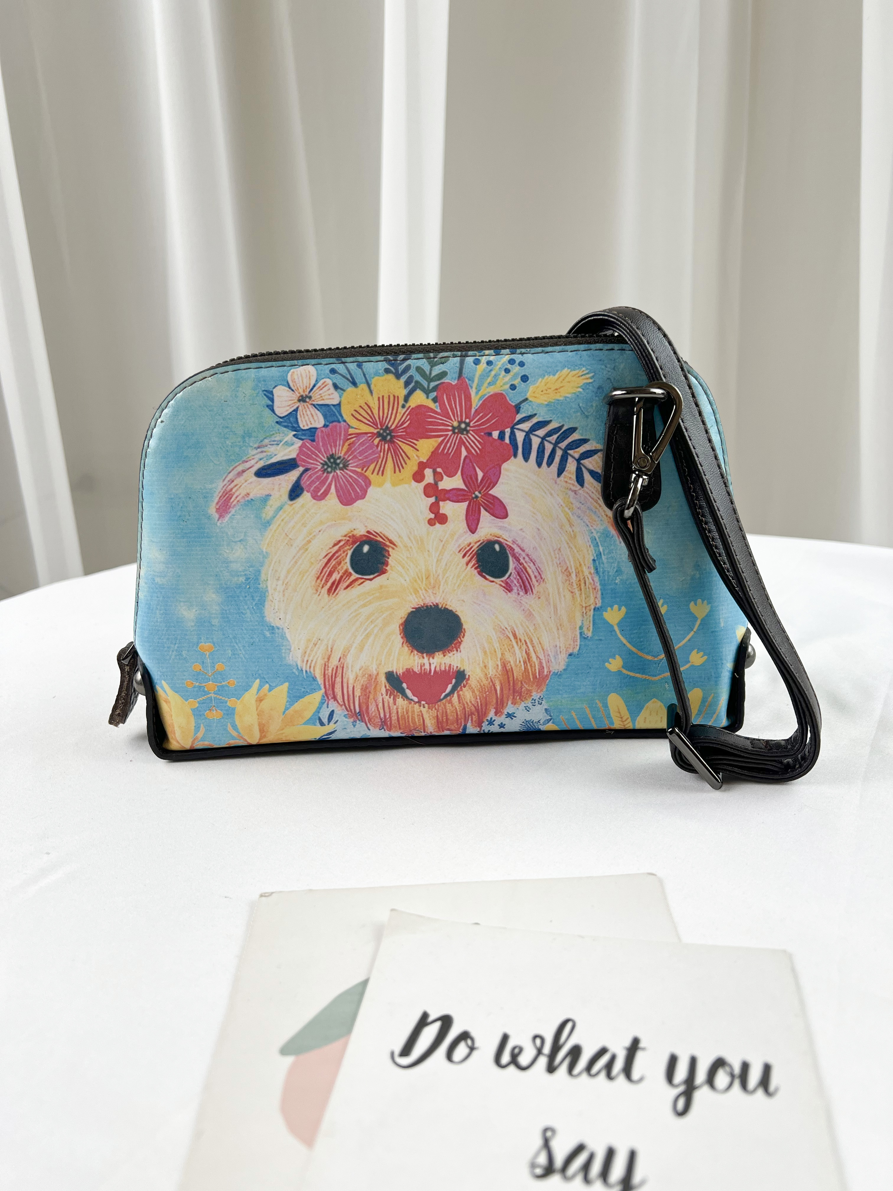 狗狗真皮防潑水手拿包 / 側背包  #SM-606