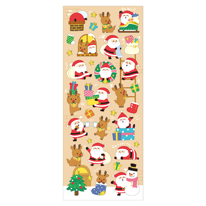 Mind Wave Sticker－Santa Claus (Japanese Stationery Brand)