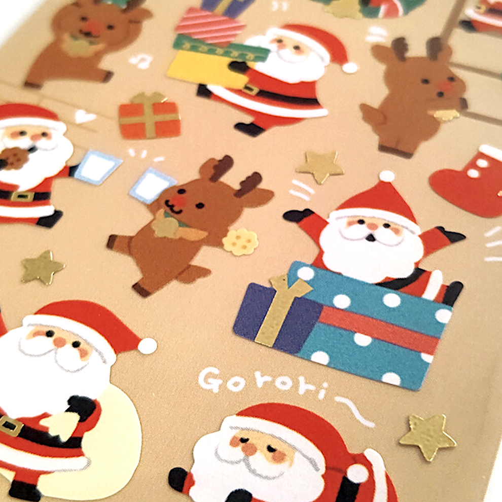 Mind Wave Sticker－Santa Claus (Japanese Stationery Brand)