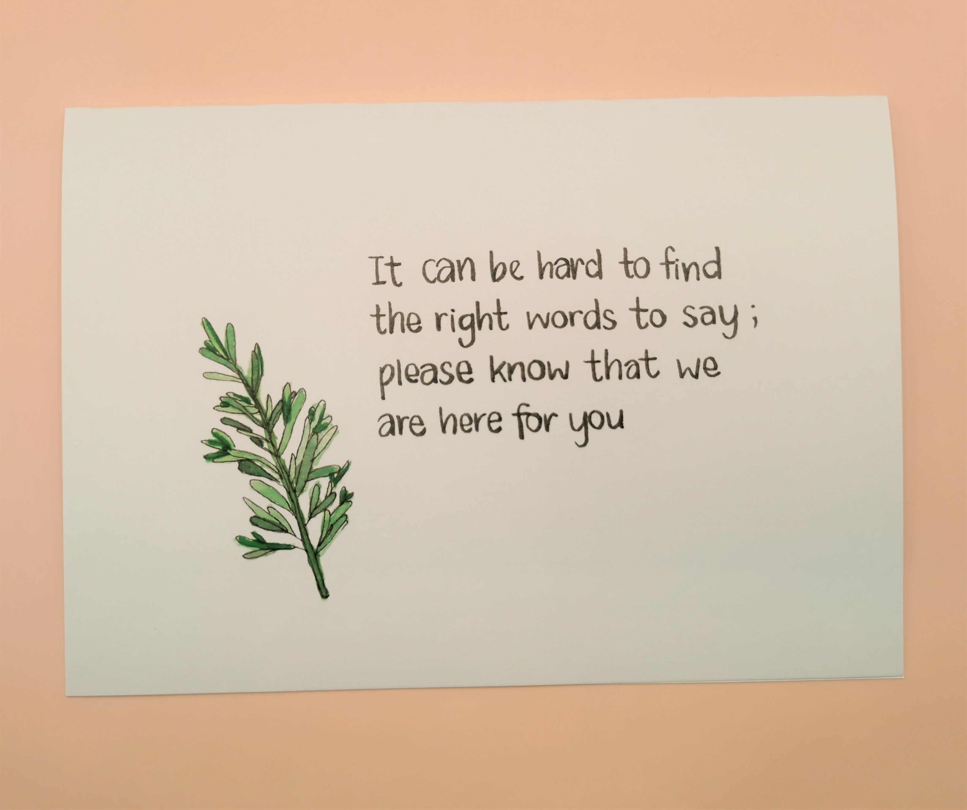 慰問卡 / 萬用卡  (We are here for you)