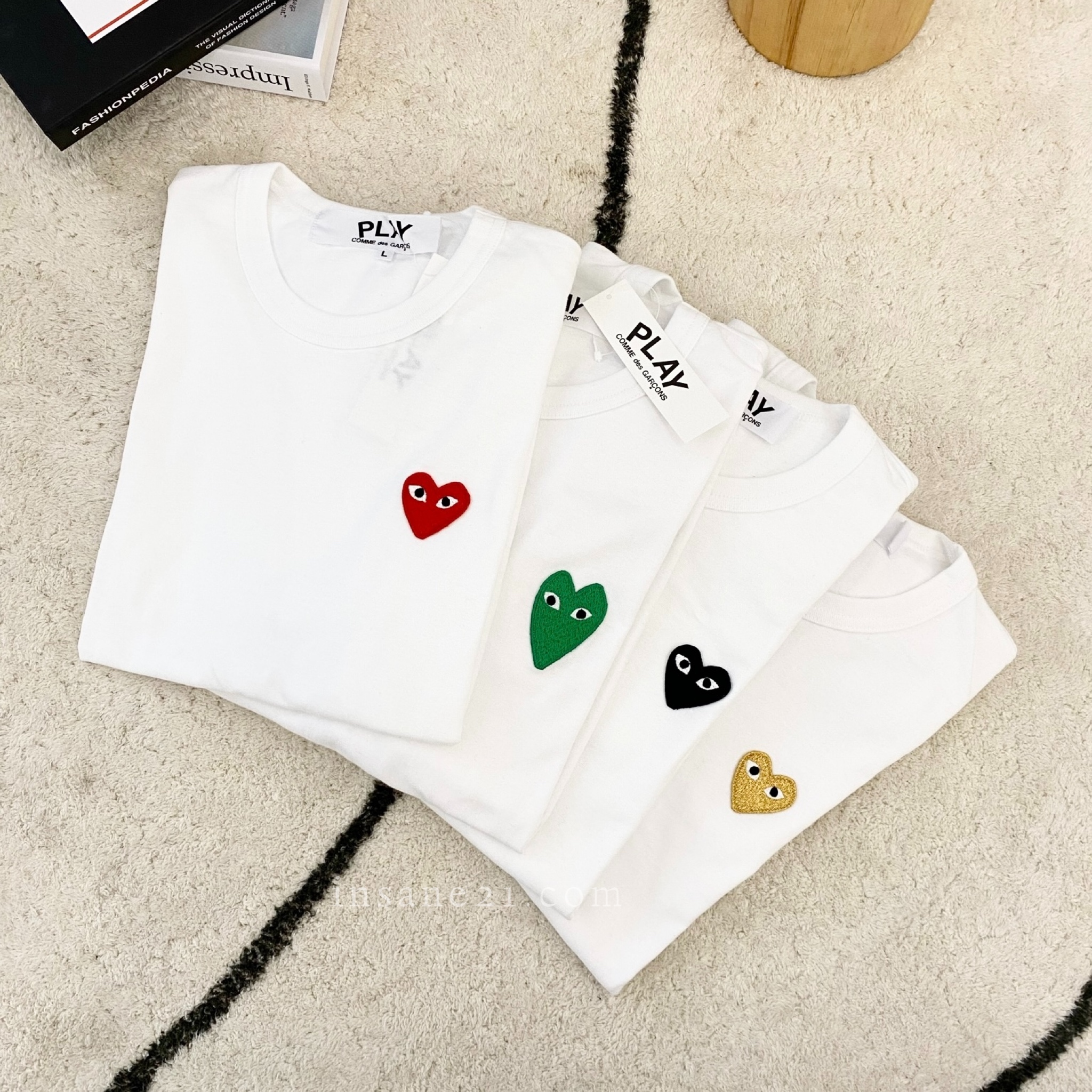 日本潮牌Comme des GarcoNs 川久保玲CDG 經典愛心T賉潮牌play 純棉短袖全