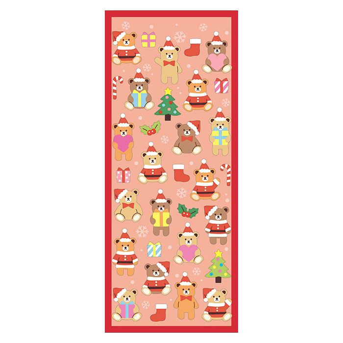 Mind Wave Sticker－Bibert Bear Santa (Japanese Stationery Brand)