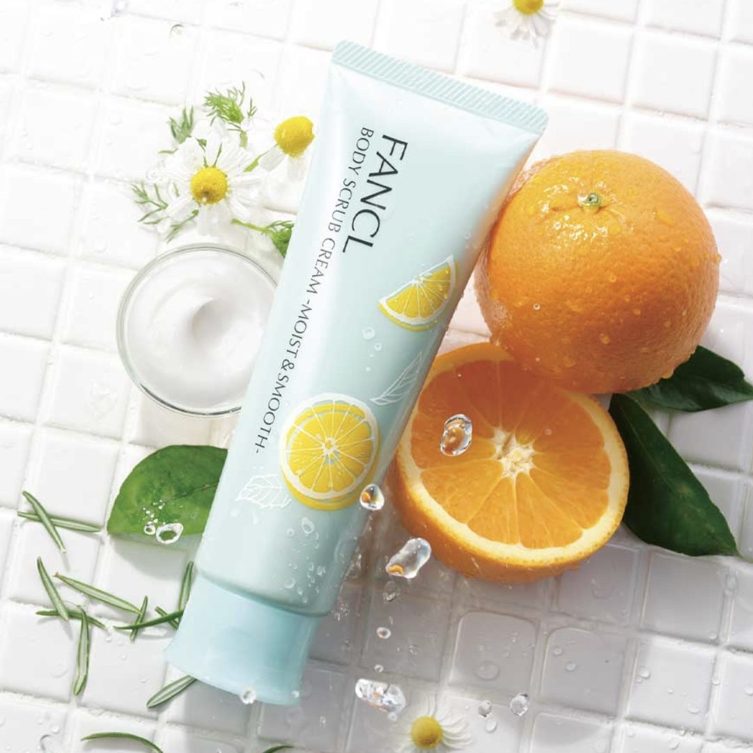 [限定] FANCL Body Scrub Cream Moist & Smooth 柔滑保濕身體磨砂霜 120g