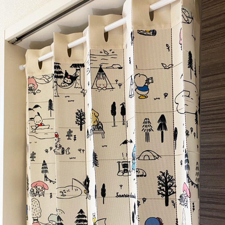 22143-MIX Sanrio 公仔大集合多用途風琴簾 森林露營 #CM22A-93592