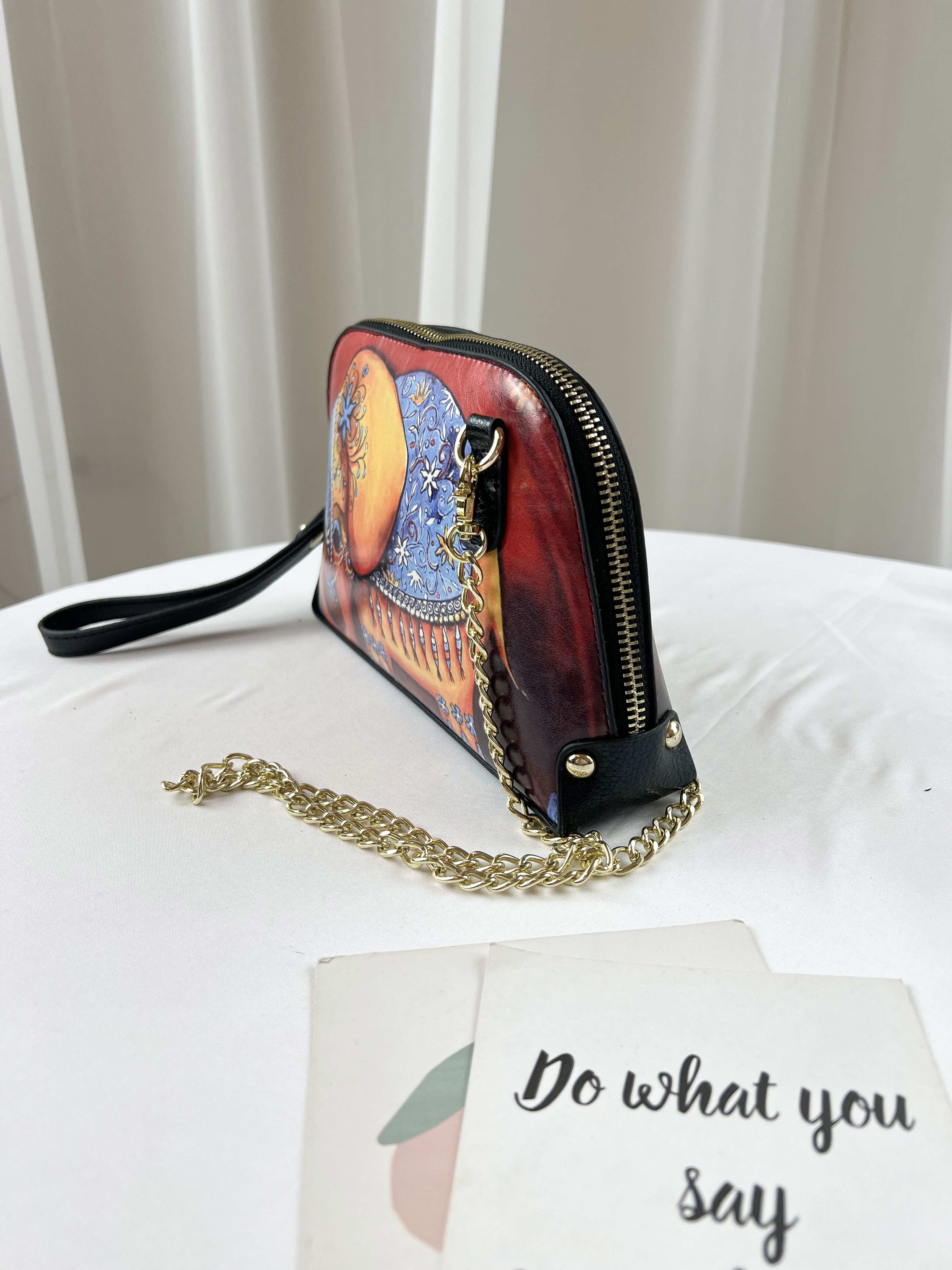 大象真皮防潑水手拿包 / 側背包  #SM-606