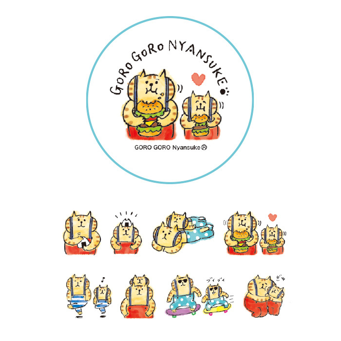 Mind Wave Sticker Tape－Peta Roll Series | Mind Wave Characters (Japanese Stationery Brand)