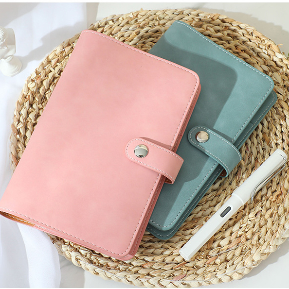 A6活頁仿皮復古手帳筆記本