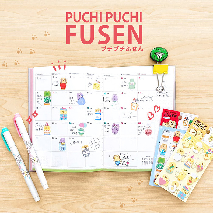 Mind Wave Mini Sticky Note－Puchi Puchi Series (Japanese Stationery Brand)