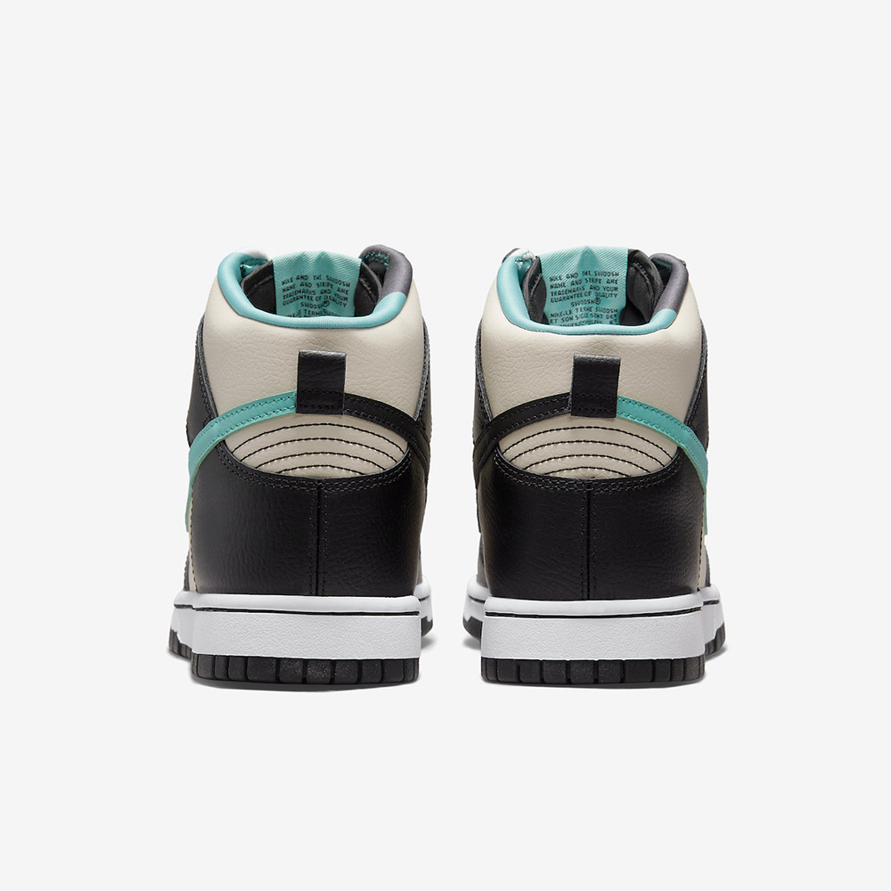 NIKE DUNK HI RETRO EMB 米白黑綠勾雙色勾蛋殼高筒DO9455-200