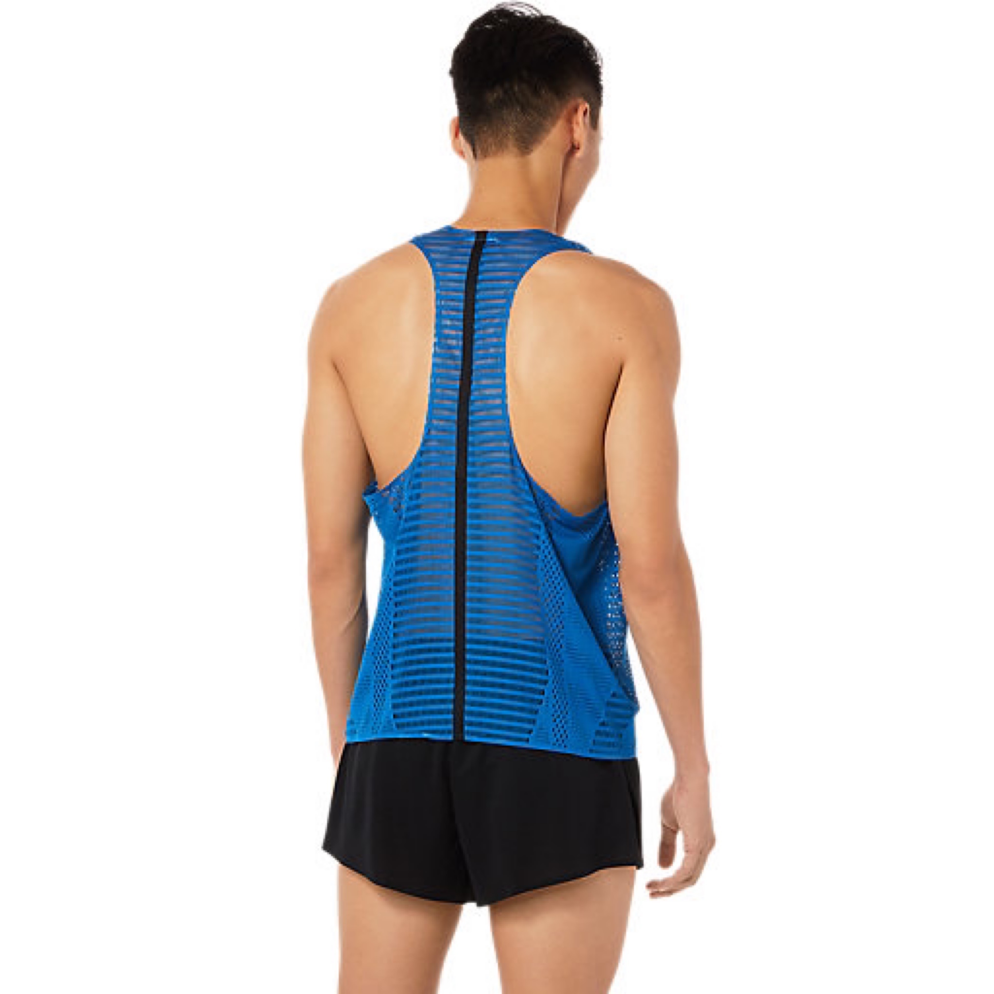 💥陸上競技】Asics Track Elite Actibreeze 背心襯衫藍色XS-M