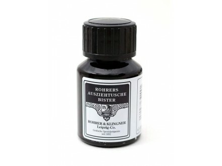 煙塵棕(Bister) 復古蟲膠墨水 50ml（沾水筆用)｜德國Rohrer & Klingner