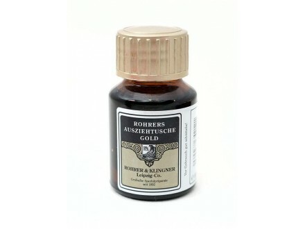 金色(Gold) 復古蟲膠墨水 50ml（沾水筆用)｜德國Rohrer & Klingner
