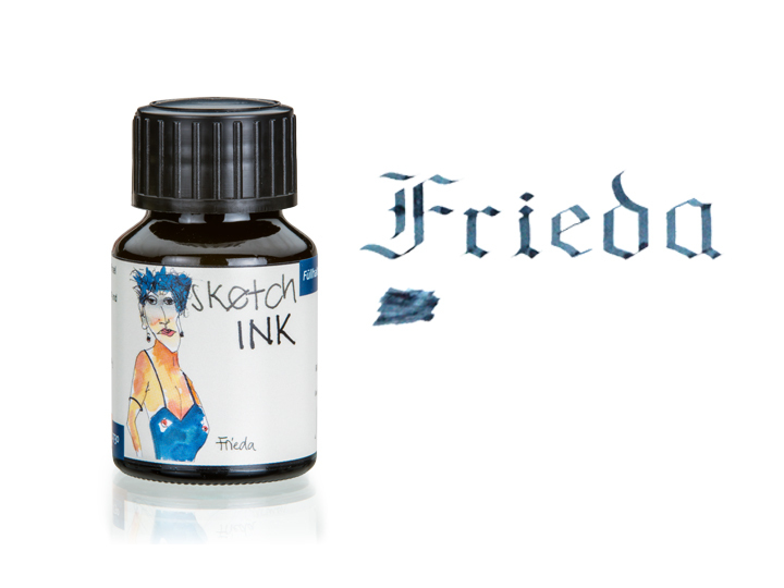 海藍(Frieda)速寫墨水 50ml｜德國Rohrer & Klingner